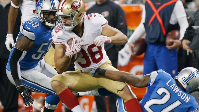 Hayne in action for the San Francisco 49ers. Picture: Gregory Shamus/Getty Images