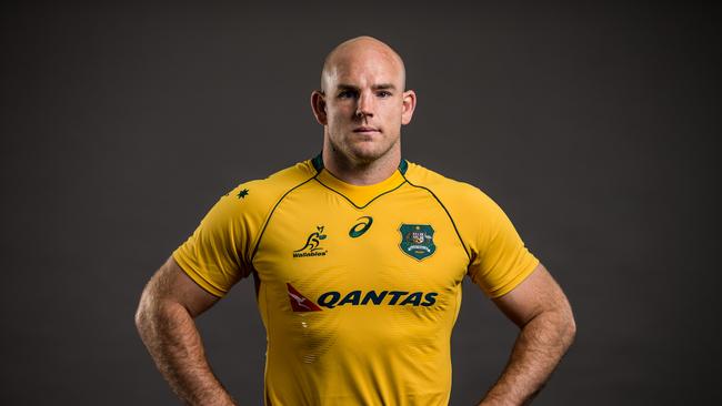 Stephen Moore poses for a headshot during the Wallabies player camp at the AIS.