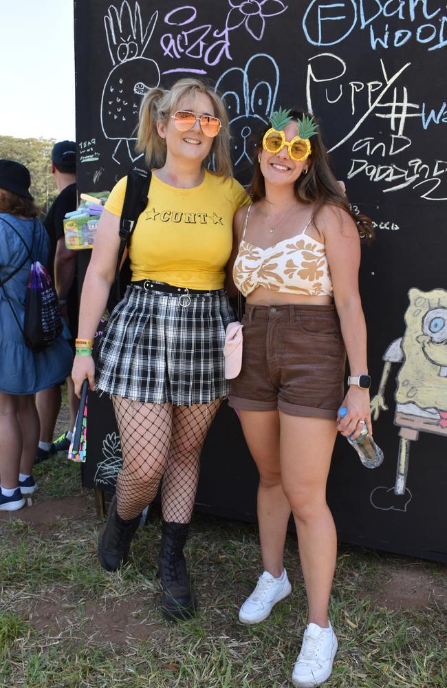 Helena Guppy and Megan Burling at the Big Pineapple Music Festival 2024.