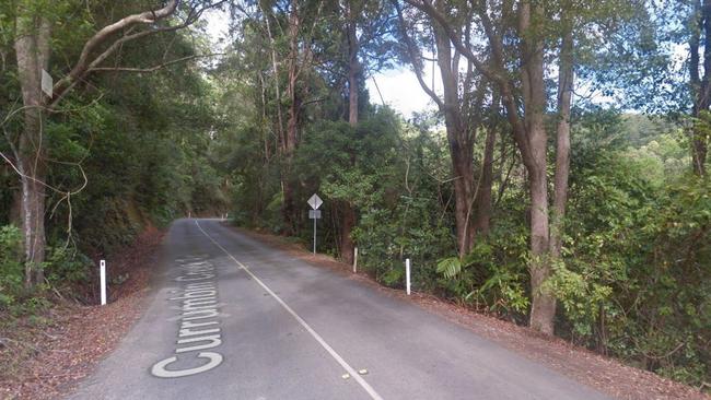 The approximate location of the incident on Currumbin Creek Rd at Currumbin Valley. Picture: Google Maps