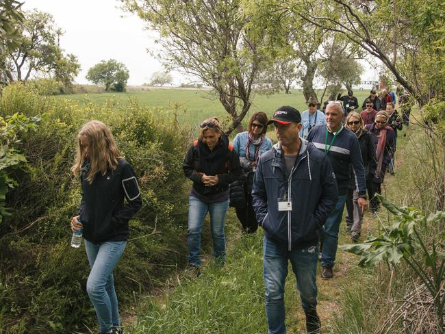 Despite terror threats and growing political unrest in Turkey, a small band of Australians have made the pilgrimage to Gallipoli for Anzac Day commemorations.