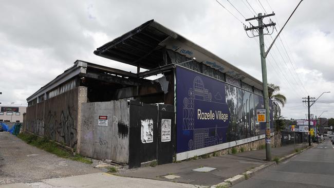 The derelict former Balmain Leagues Club site on Victoria Road. Picture: Sam Ruttyn