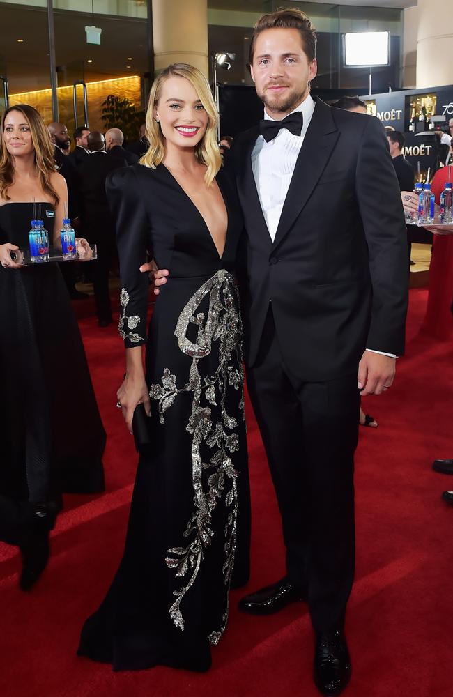 Margot Robbie and Tom Ackerley met on the set of a film. Picture: Stefanie Keenan/Getty Images.