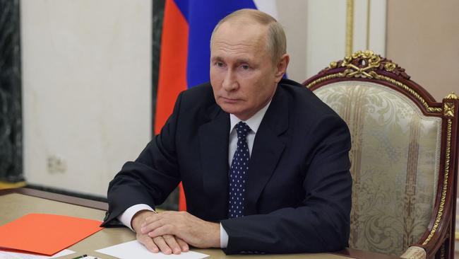 Russian President Vladimir Putin has not been seen since Saturday morning. Picture: AFP