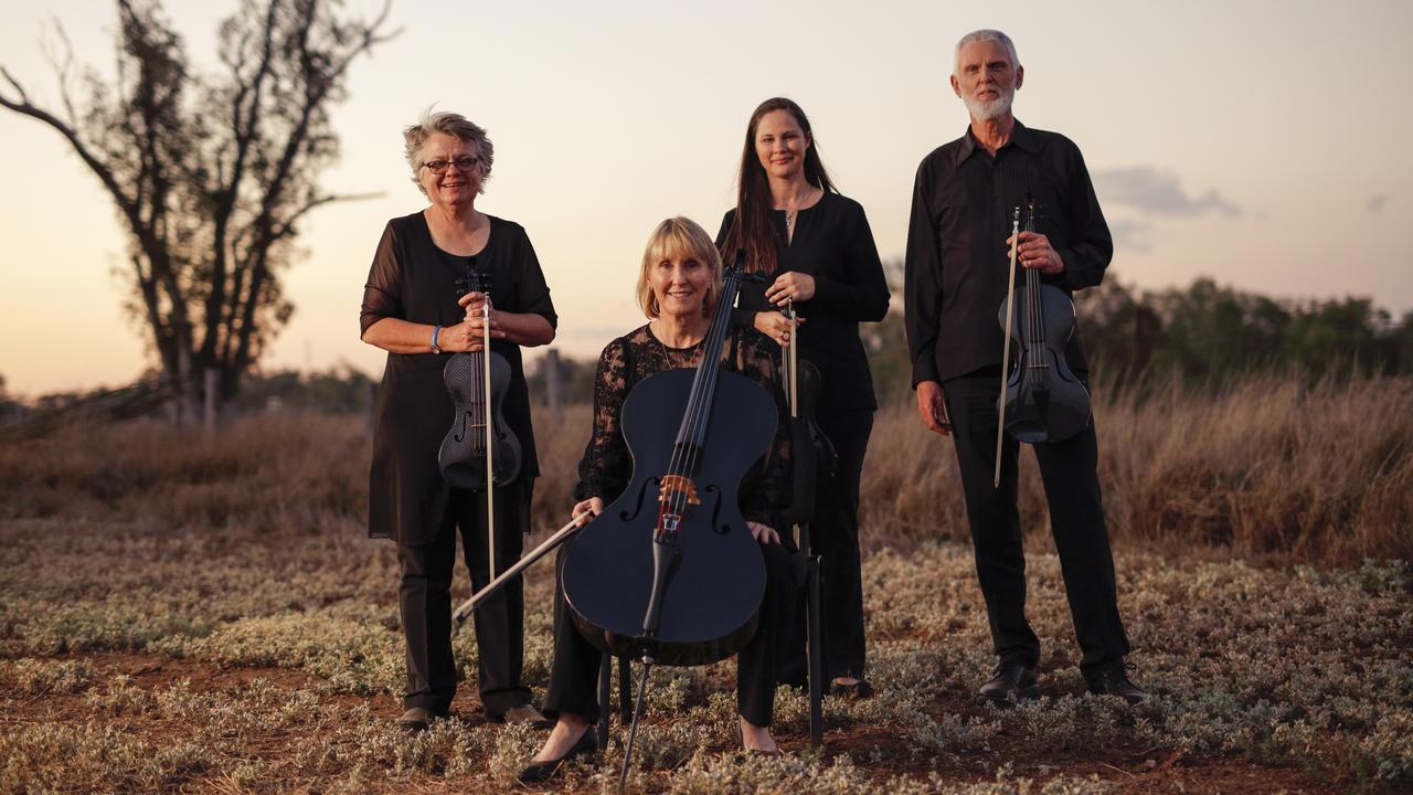 Queensland Symphony Orchestra's Gail Aitken, Kathryn Close, Rebecca Seymour and Graham Simpson on tour in regional Queensland.