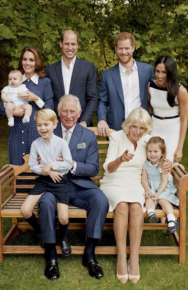 It was all smiles when the family got together to mark Prince Charles’ 70th Birthday. Picture: Chris Jackson