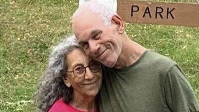 Israeli hostages Judi Weinstein and Gad Haggai. Picture: AP