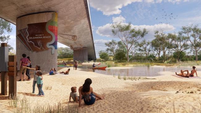 The destination project is expected to incorporate a town beach in Gilgandra. Photo: Supplied