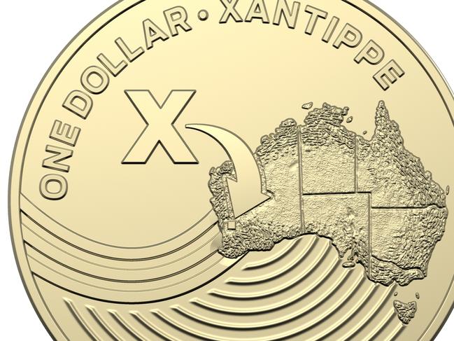 X for Xantippe, one dollar coin in Australia Post Great Aussie Coin Hunt