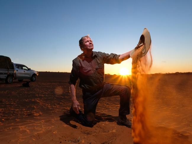 A year ago farmer Rad Kelly was praying for rain in paddocks of red dust. Picture: Alex Coppel.