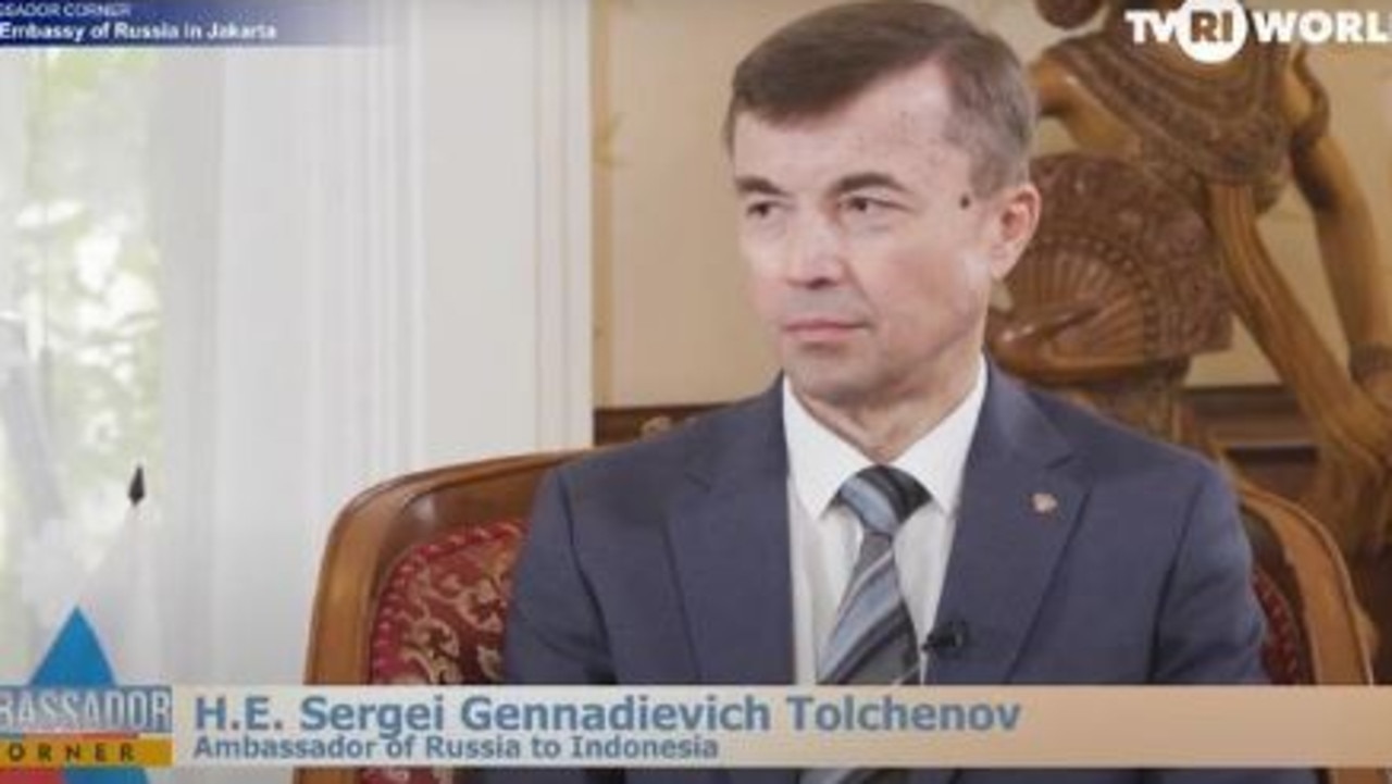 Ambassador of Russia to Indonesia Sergei Tolchenov. Picture: Russian Embassy in Indonesia
