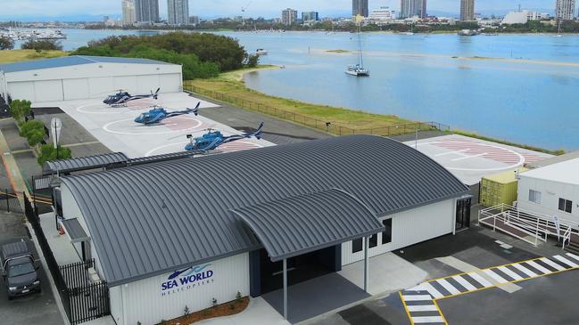 Sea World Helicopters base near the Sea World carpark.