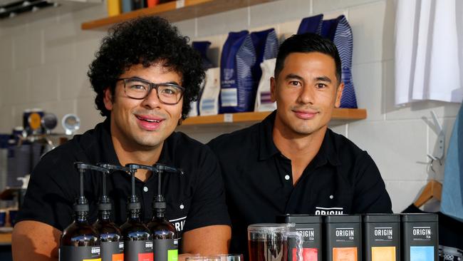 Brothers Lawrence and Chris Seaton from Origin Tea. Picture: David Clark