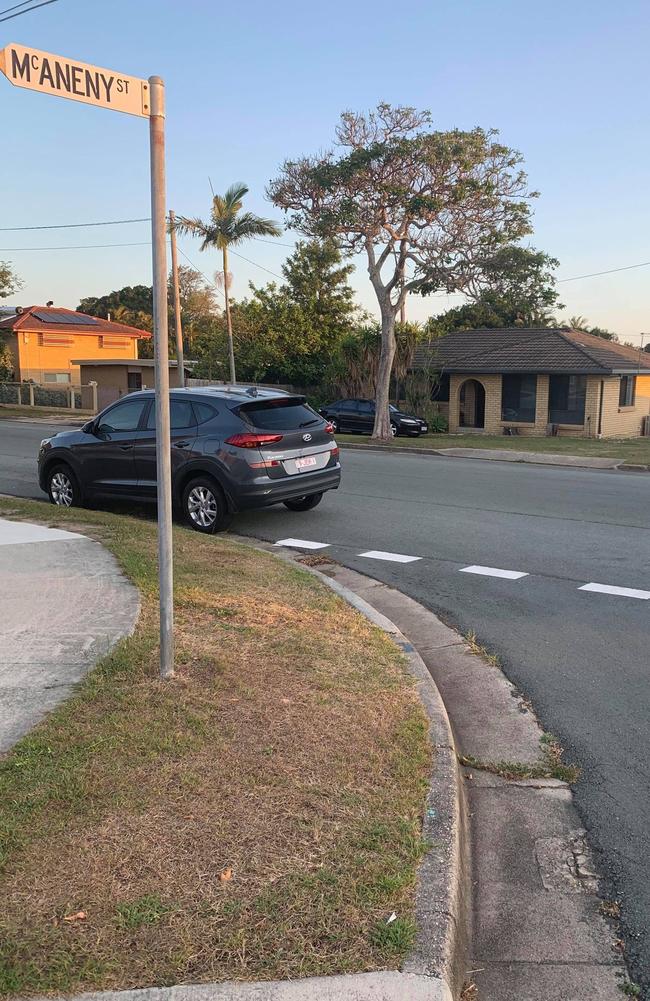 A car parked right on the corner of a street near Redcliffe Hospital. PHOTO: SUPPLIED