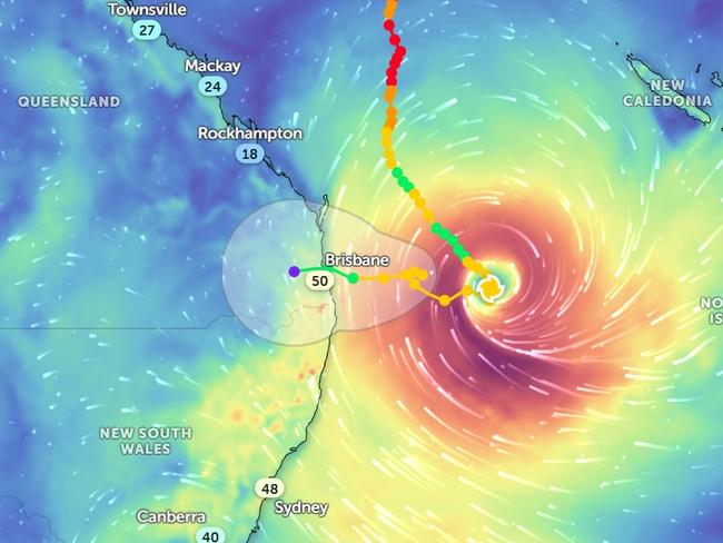 As of early Thursday morning, Tropical Cyclone Alfred remained a category 2 event and was 325km east of Brisbane.