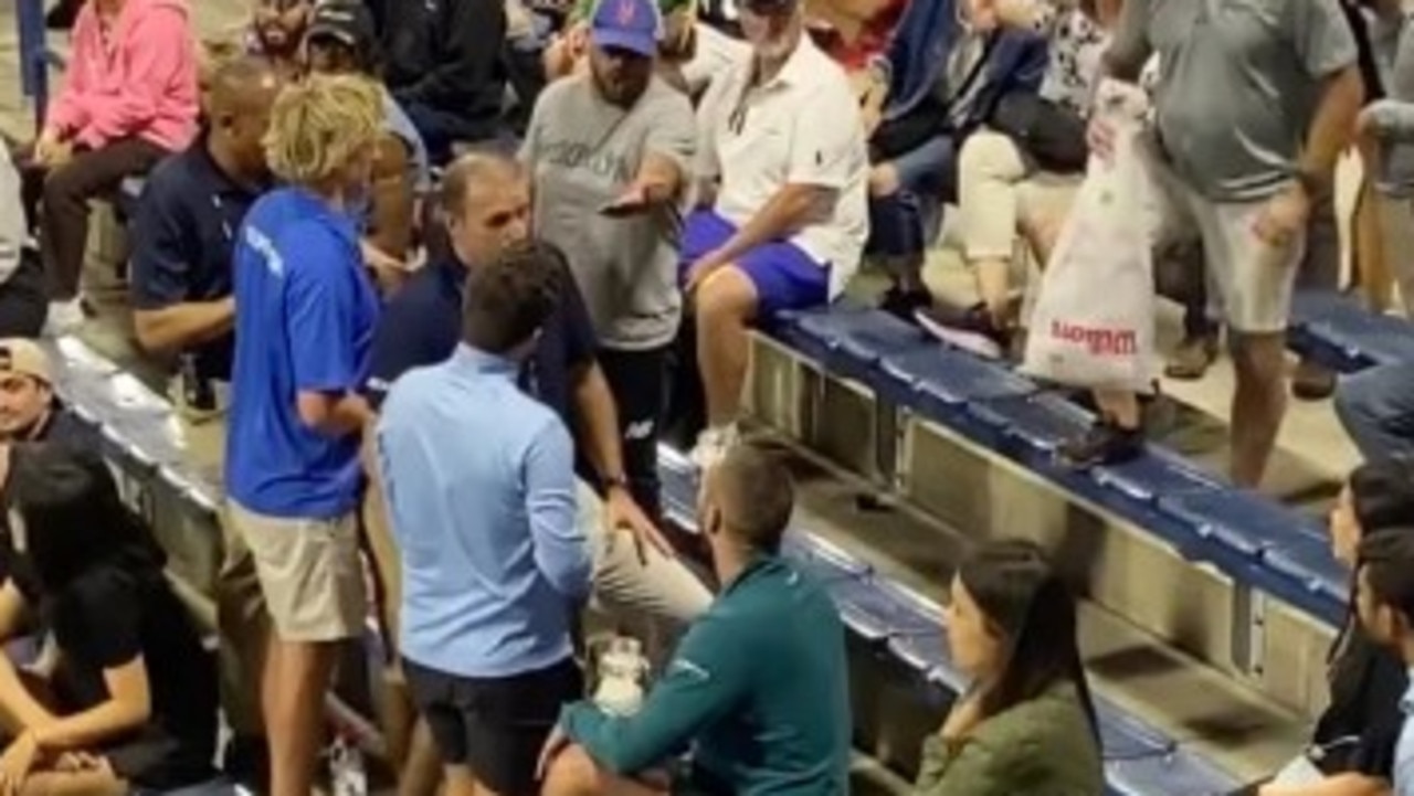 Troicki told the man to "tamp down". Photo: Twitter