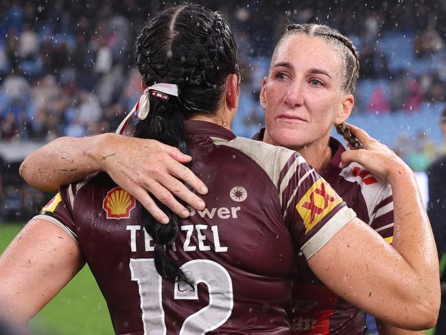 Ali Brigginshaw has possibly played her last game for the Maroons. Picture: Cameron Spencer/Getty Images