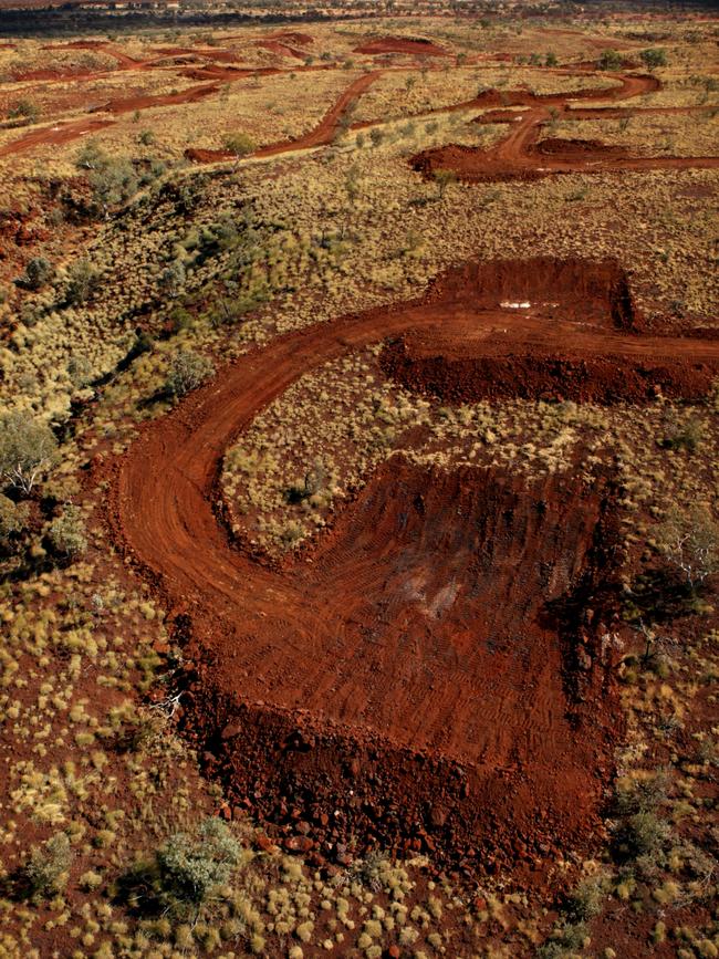 The Roy Hill mine. Picture: Stephen Cooper