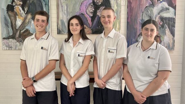 Sydney Secondary College Blackwattle Bay student leaders (L-R): Patrick Hubbard, Anna Finance, Cassidy Newman and Mia Williams.