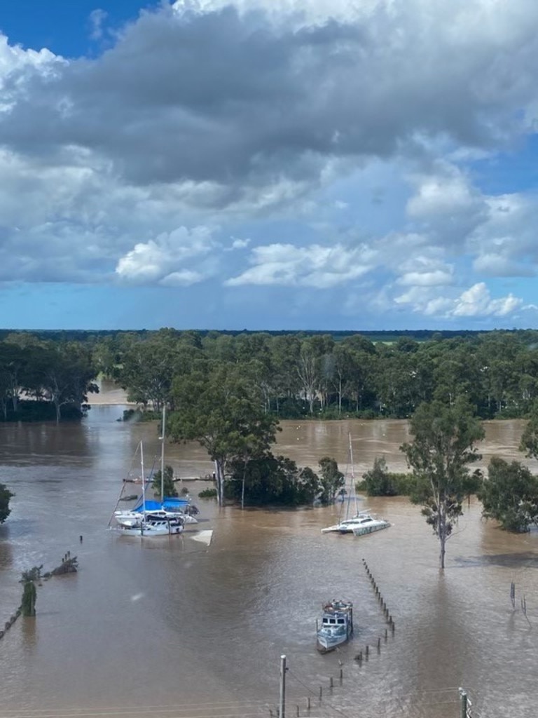 Maryborough floods February 2022. Pics: Ergon Energy