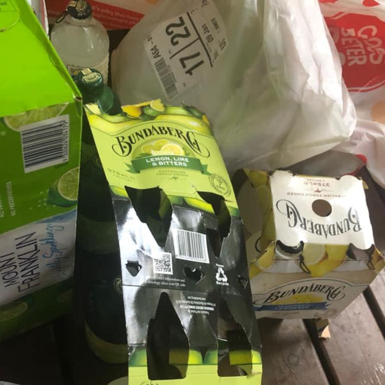 Coles customer complains as online order was 'thrown on their doorstep' with bags torn and items damaged. Picture: Theresa James.