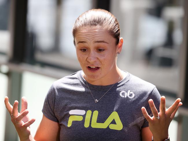 Ash Barty’s retirement call has major implications for the value of tennis broadcasting in Australia. Picture: Liam Kidston.