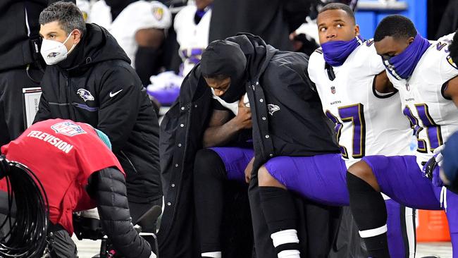 Lamar Jackson set the record straight. (Photo by Jason Miller/Getty Images)