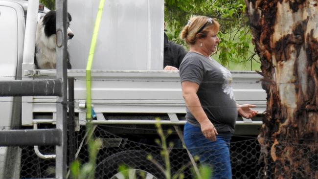 Natasha Darcy runs errands in Walcha in the months after she killed Mathew Dunbar. Picture: Nathan Edwards