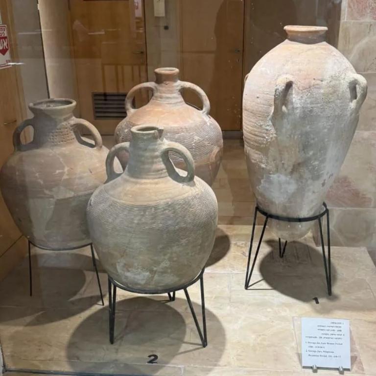 The jars are 3500 years old. Picture: Supplied / Hecht Museum