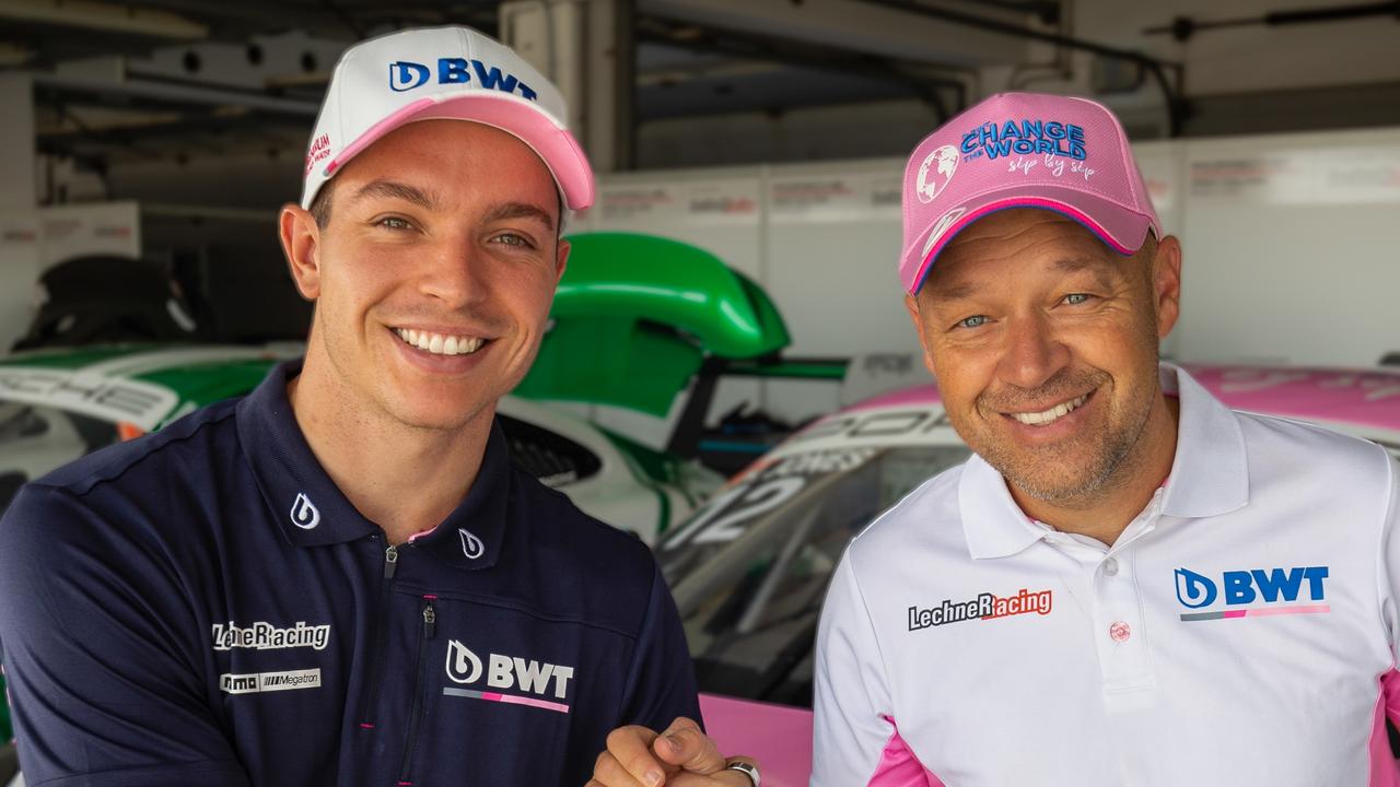 Harri Jones with Team Principle BWT Lechner Racing Robert Lechner.