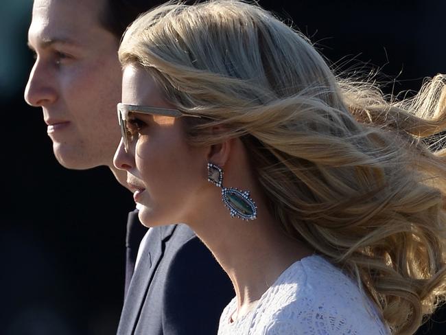 Ivanka Trump and Jared Kushner will report into Kelly. Picture: AFP/ Filippo MONTEFORTE