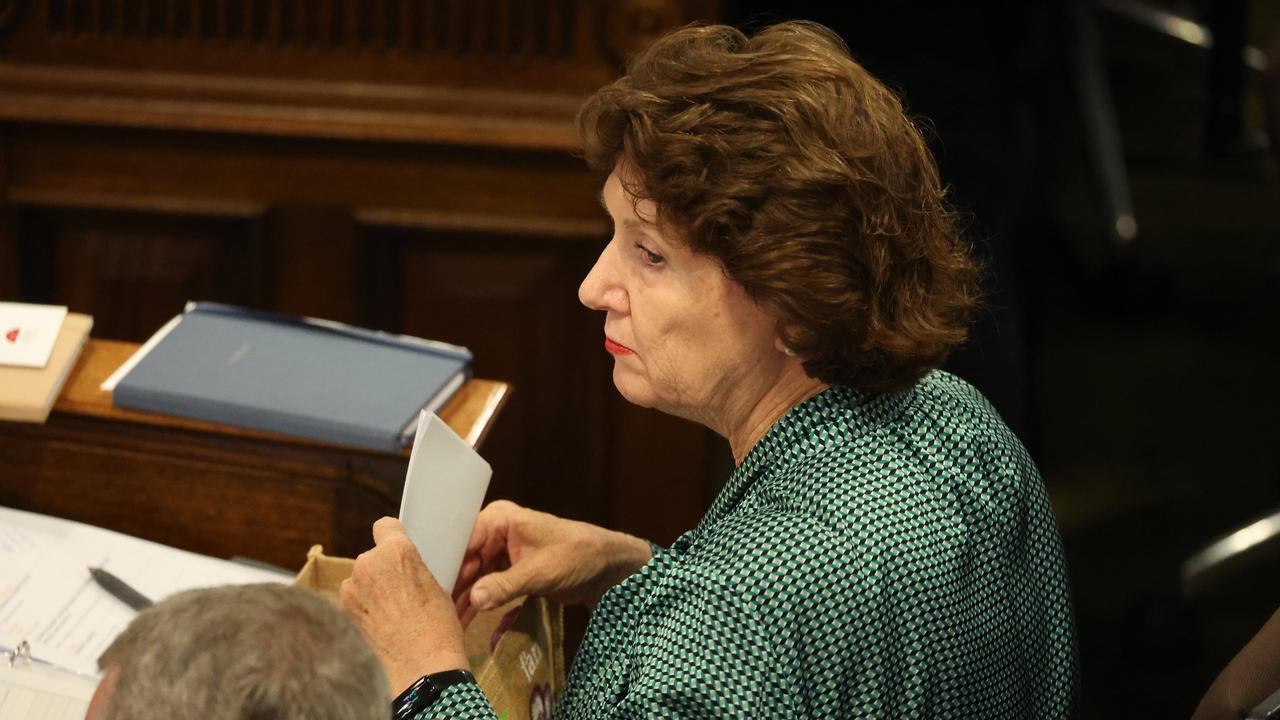 Vicki Howard at Council’s Tuesday meeting, where she was asked about her Paralympics trip. Picture: Liam Kidston