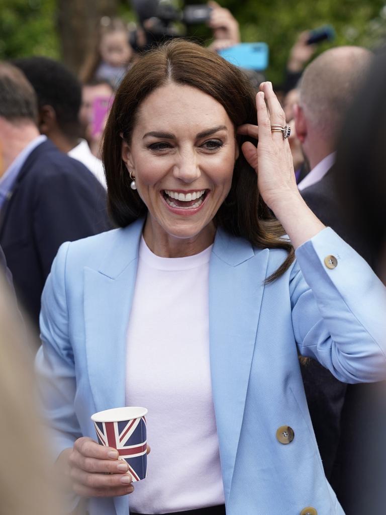 Catherine, Princess of Wales smiles during a walkabout. Picture: Getty Images