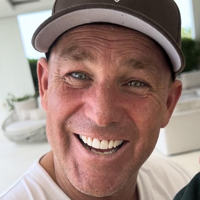 Smiling until the end ... This is believed to the last picture of Shane Warne, taken on Koh Smaui by friend Tom Hall. Picture: Sportingnews.com