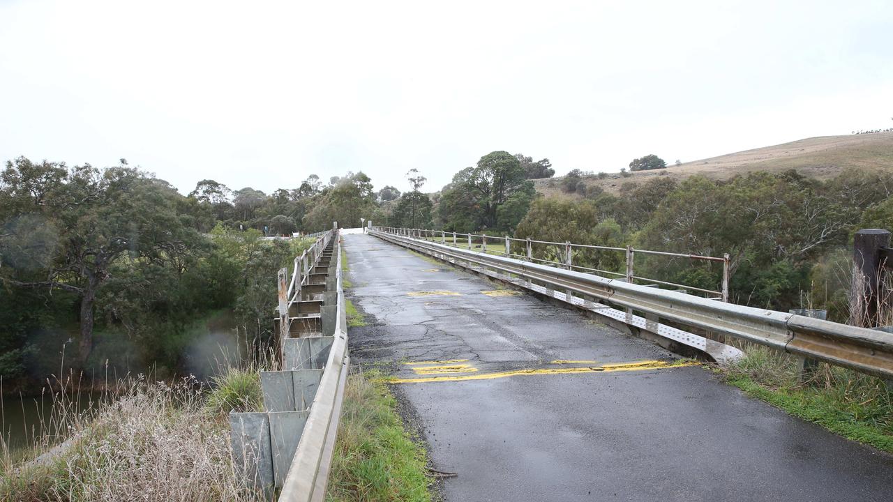 The Pollocksford Rd bridge in Gnawarre. Picture: Alan Barber