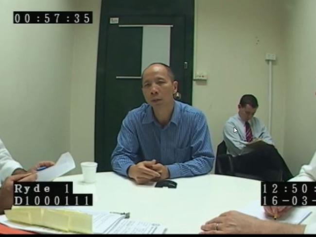 Robert Xie during his final police interview on March 16, 2010.