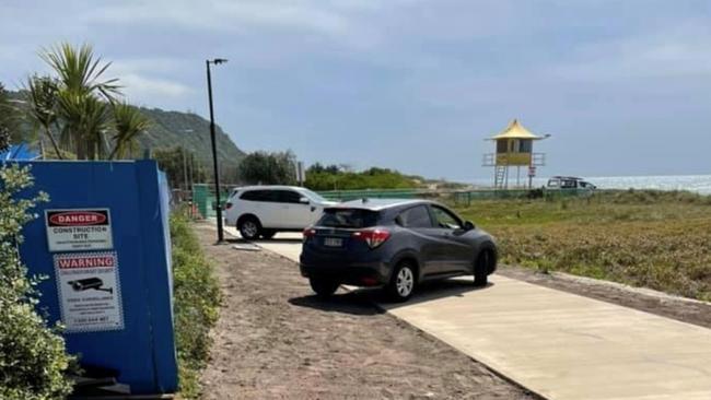 Council says it will take action against drivers who take their cars onto the Oceanway. Picture: Supplied by Gold Coast City Council