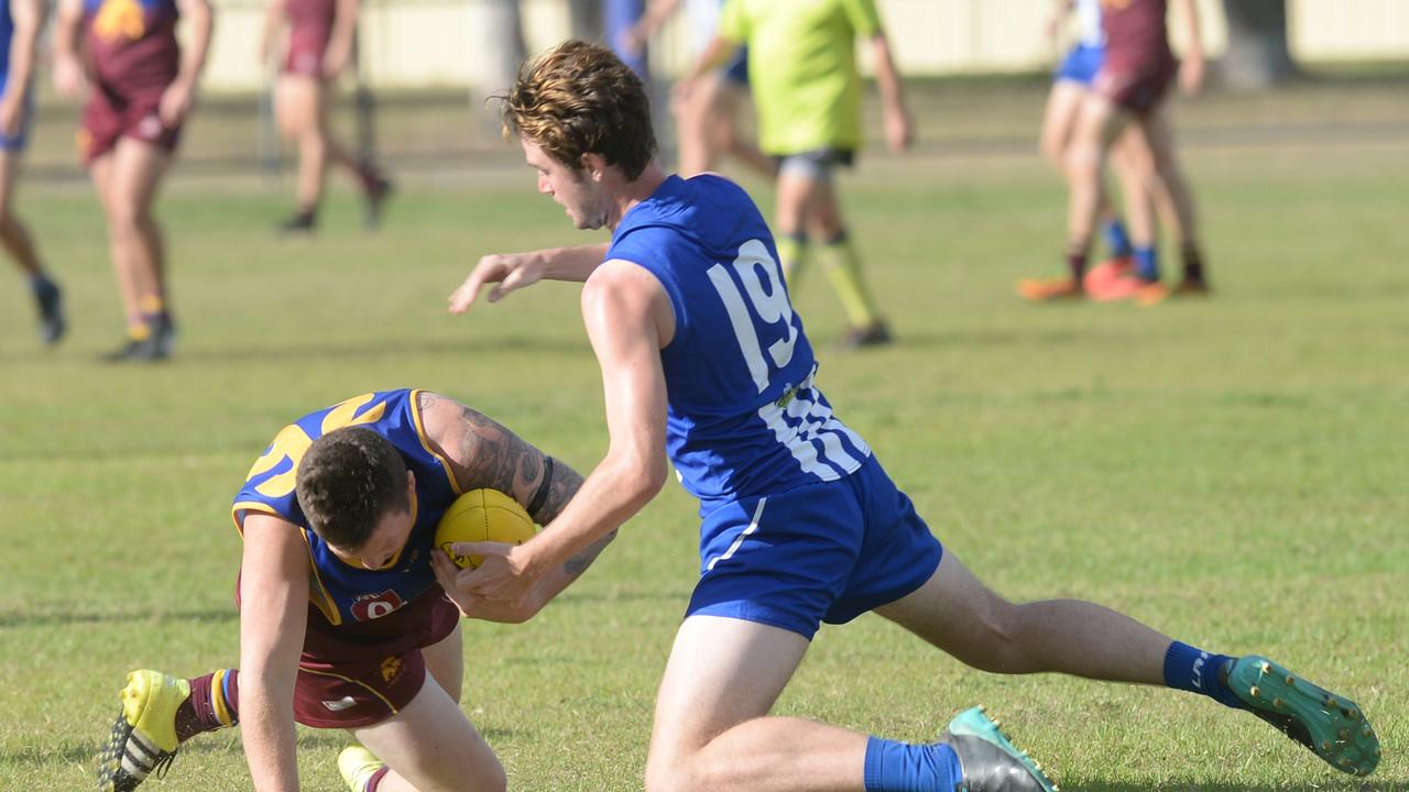 AFL Capricornia: Glenmore's Matthew Cameron and Brothers' Sam Guerin