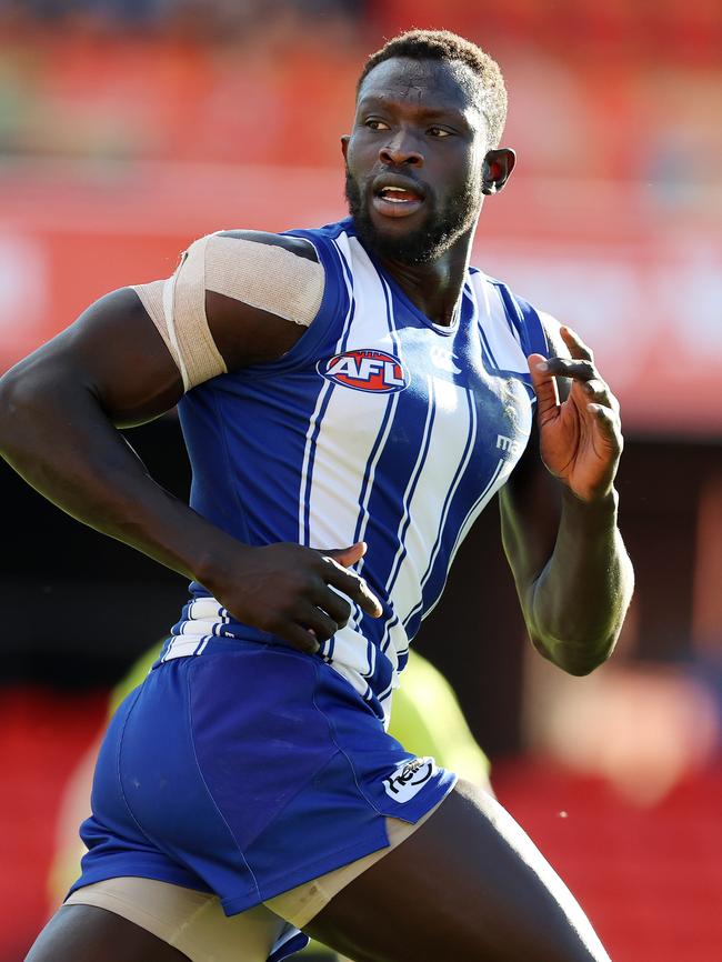 Majak Daw is unlikely to win another contract at the Roos. Picture: Michael Klein