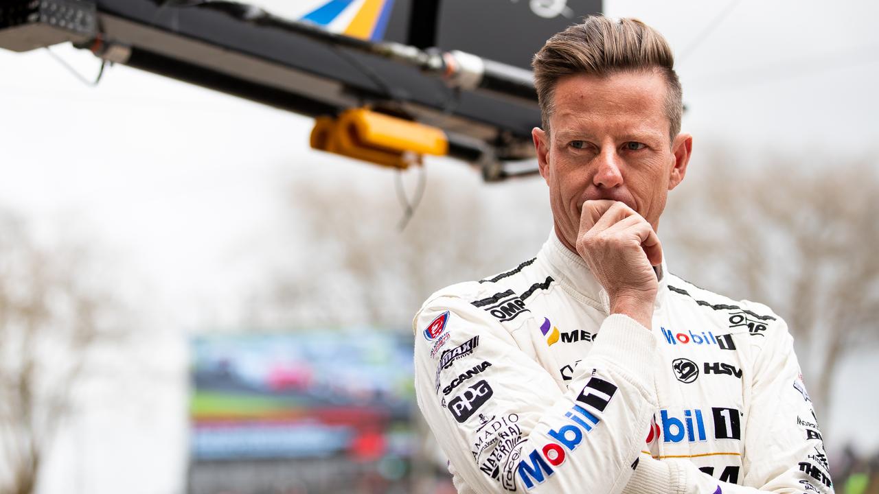 James Courtney looks on during Practice 1 for the ITM Auckland SuperSprint.