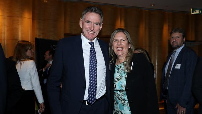 NAB boss Ross McEwan with Penny Fowler at the BCA Dinner last month. Picture: Jane Dempster/The Australian.