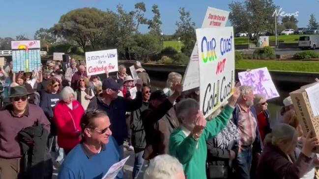 Great Wall of Frankston protest