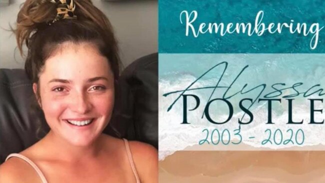 The funeral for Alyssa Postle was held at the weekend in a private ceremony.