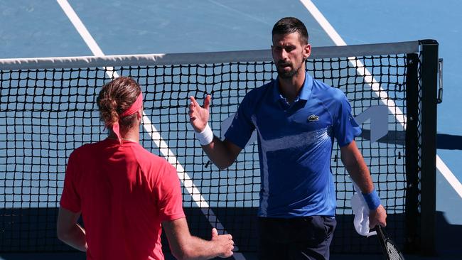 Novak Djokovic retired from his Australian Open semi final just one set into the match on Friday. (Photo by DAVID GRAY / AFP)