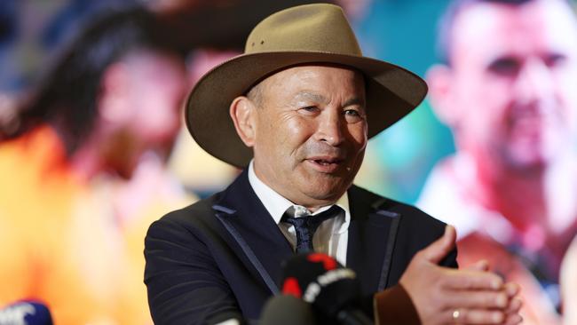 Eddie Jones speaks to media in Sydney. Picture: Mark Metcalfe/Getty Images.