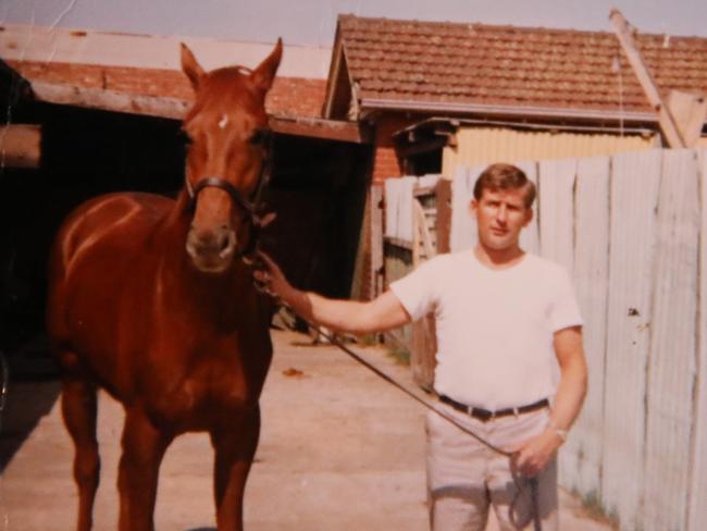 Bertie Kidd and his racehorse Why So. Picture Supplied