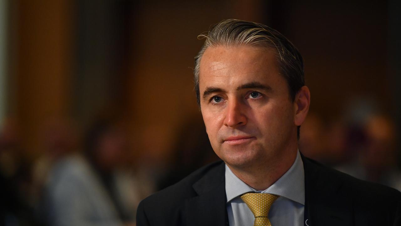 Commonwealth Bank chief executive Matt Comyn. The CBA group employs 53,000 people mostly in Australia and New Zealand. Picture: NewsWire / Joel Carrett