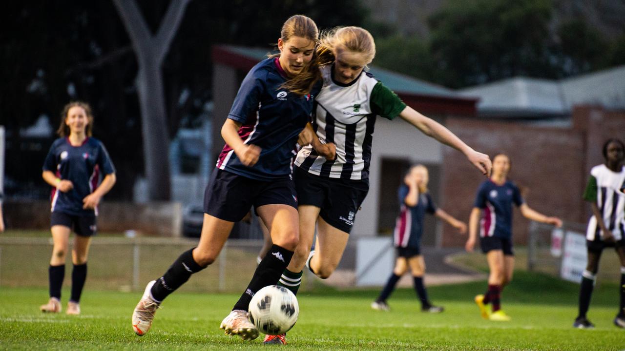 Charli Botham – Mary MacKillop Catholic College, Lucy Dyson – St Ursula's College in the TFL schoolgirls final.