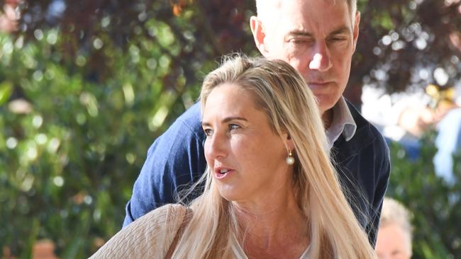 The parents of Olivia Inglis, Charlotte and Arthur Inglis arrive at the Lidcombe Coroner's Court. Picture: Peter Rae