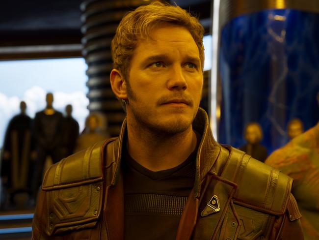 Chris Pratt and Star-Lord/Peter Quill in Guardians Of The Galaxy Vol. 2. Picture: Marvel Studios